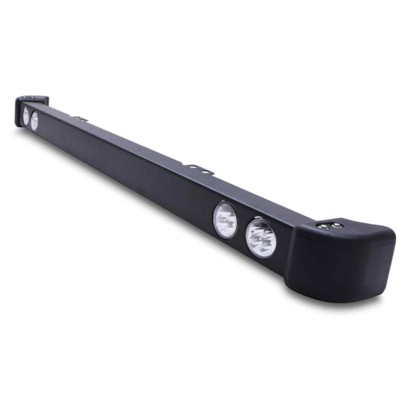 Steel Front Bumper Round Led Spot Light Bar To Fit Land Rover Defender LD 2.2 2.4 TD4 83-16 - Image 7