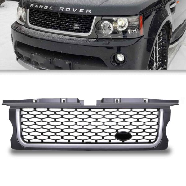 Grey Autobiography Style Grille To Fit Range Rover Sport L320 05-09 - Image 2