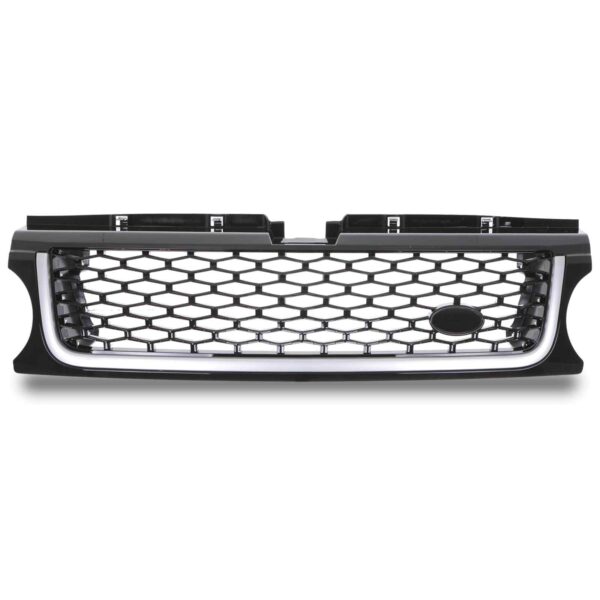 Black & Silver Autobiography Style Grille To Fit Range Rover Sport 10-13