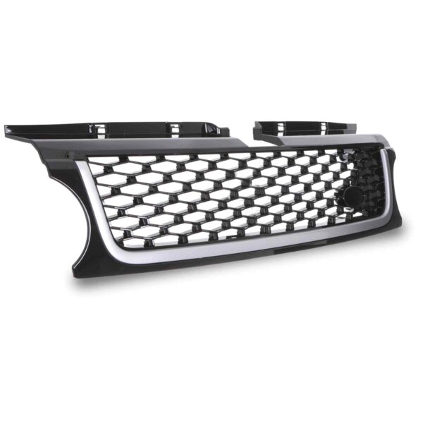 Black & Silver Autobiography Style Grille To Fit Range Rover Sport 10-13 - Image 4