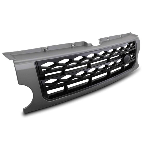 Grey & Black Disco 4 Look Front Grille To Fit Land Rover Discovery 3 04-09 - Image 3