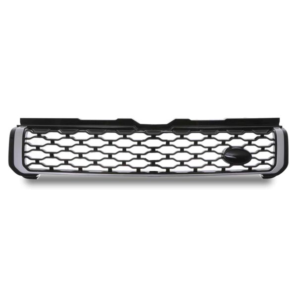 Black & Silver Dynamic Look Front Grille To Fit Range Rover Evoque L551 16-