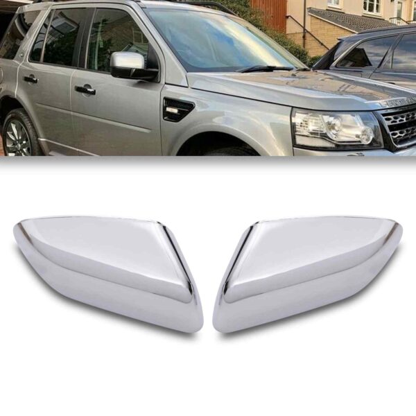 Chrome Mirror Covers To Fit Land Rover Freelander 2 06-09 / Discovery 3 04-09 - Image 2