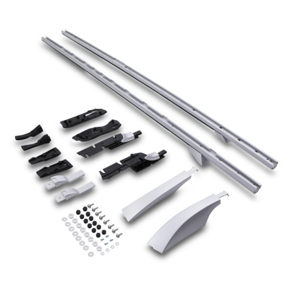 Full Length Silver Extended Roof Rails To Fit Land Rover Discovery 4 09-16 - Image 3