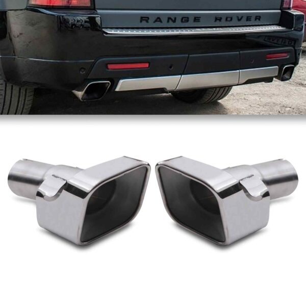 Exhaust Tail Pipe Trims To Fit Range Rover Sport Petrol L320 10-13 - Image 2