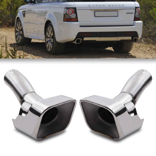 Diesel Exhaust Tail Pipe Trims To Fit Range Rover Sport L320 10-13 - Image 2