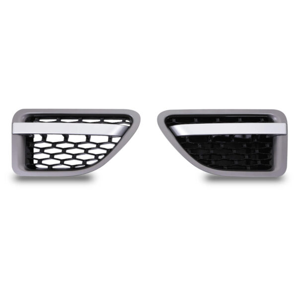 Grey & Black Side Air Vents To Fit Range Rover Sport L320 05-09