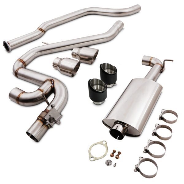 Hyundai i30N 2019+ GPF Back Valved Carbon Exhaust System - Image 3