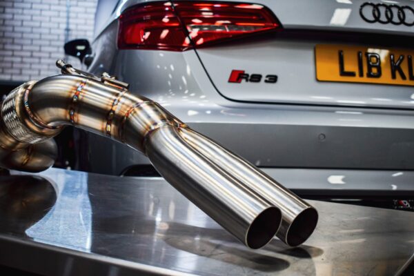 Audi RS3 8V Quattro 2.5 TFSI Non GPF 17-20 4" Exhaust Decat Downpipe - Image 12