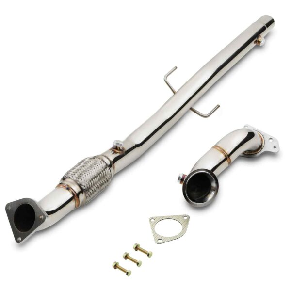 2.5" Exhaust Decat Downpipe And Pre Cat Pipe - Vauxhall Corsa E 1.6 Turbo VXR 15+