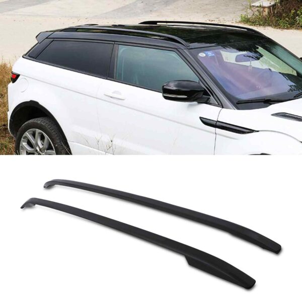 Black Extended Roof Rails To Fit Land Rover Range Rover Evoque 13+ - Image 9