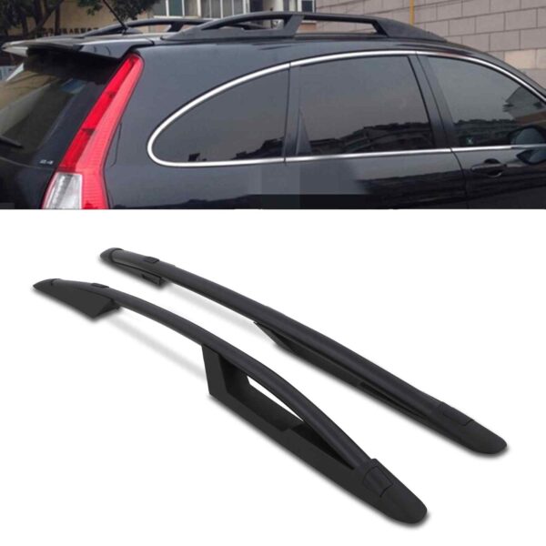 Honda CR-V MK3 07-11 Full Length Black Roof Rails - Image 2