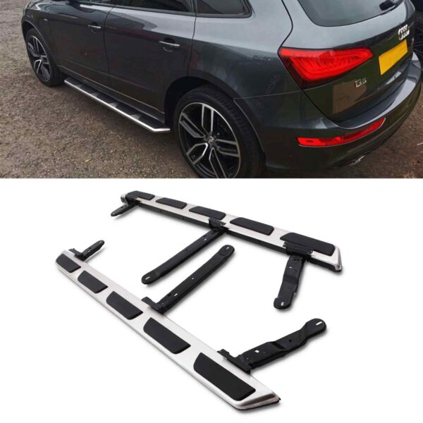 Audi Q5 13+ Aluminium Style Side Steps - Image 2