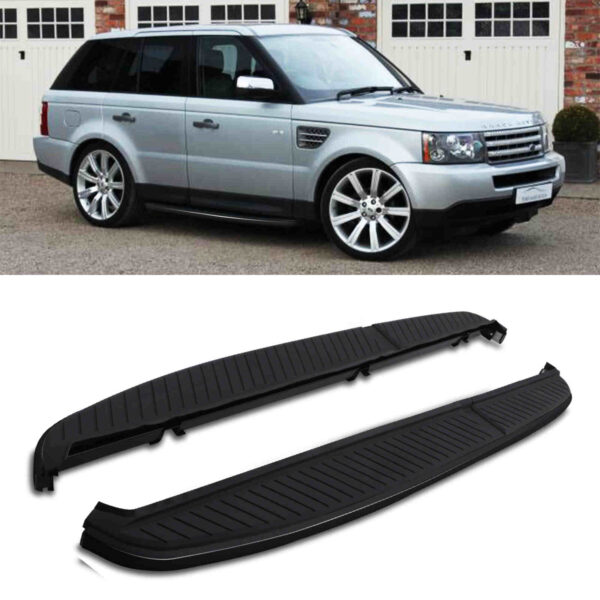 Black Side Steps To Fit Land Rover Range Rover Sport L320 05-12 - Image 2