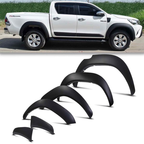 Toyota Hilux Mk8 Revo An120 An130 2015+ Wide Arch Fender Flare Kit - Image 2