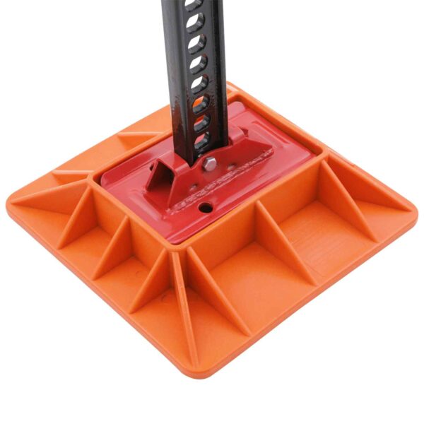 60" 3000Kg High Lift Off-Road Ratchet Farm Jack With Hook Straps And Base Plate - Image 4