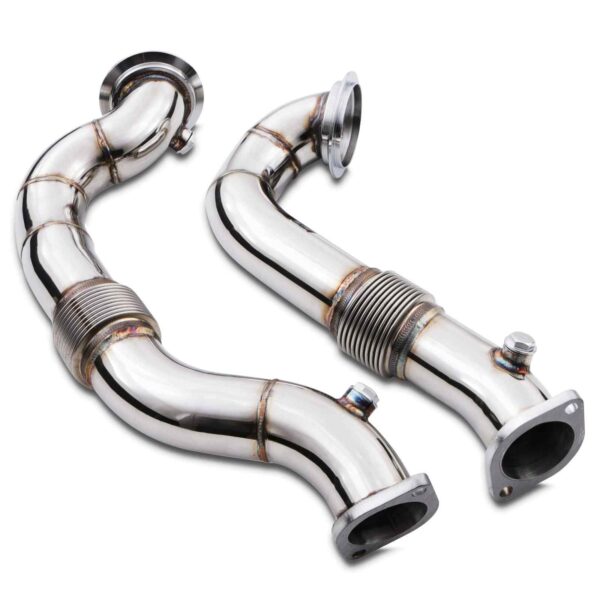 2.5" Exhaust Decat Downpipes - BMW 1 / 3 Series E82 / E87 / E88 / E90 / E91 / E92 / E93 N54 3.0 05-13 - Image 8