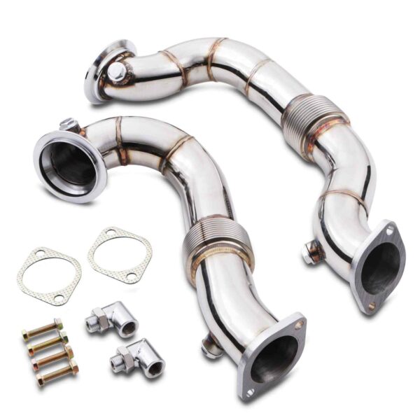 2.5" Exhaust Decat Downpipes - BMW 1 / 3 Series E82 / E87 / E88 / E90 / E91 / E92 / E93 N54 3.0 05-13 - Image 2