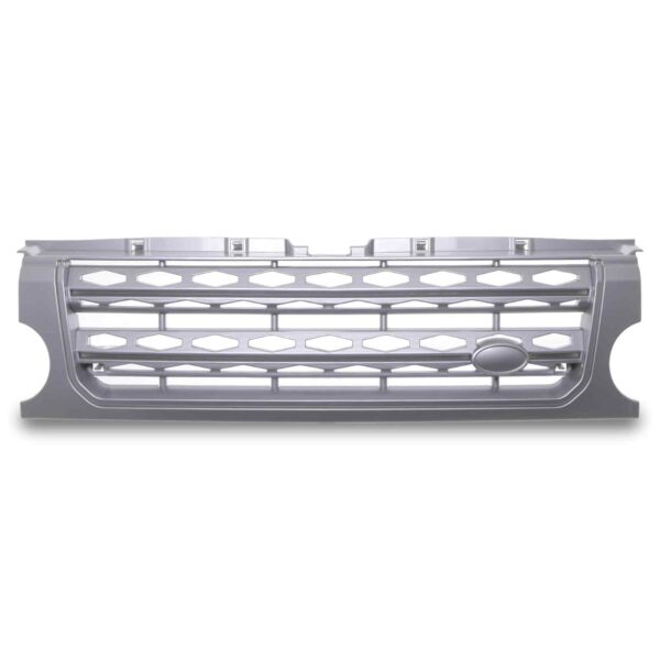 Silver Discovery 4 Style Grille To Fit Land Rover Discovery 3 04-09