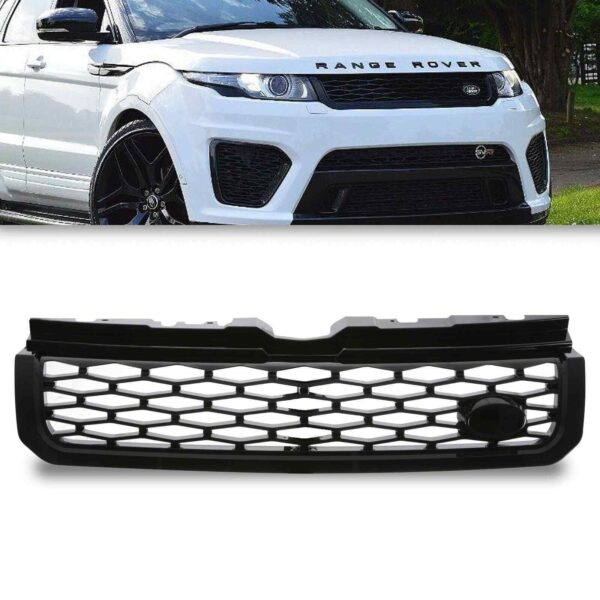 SVR Style Gloss Black Grille To Fit Range Rover Evoque 10-17 - Image 10