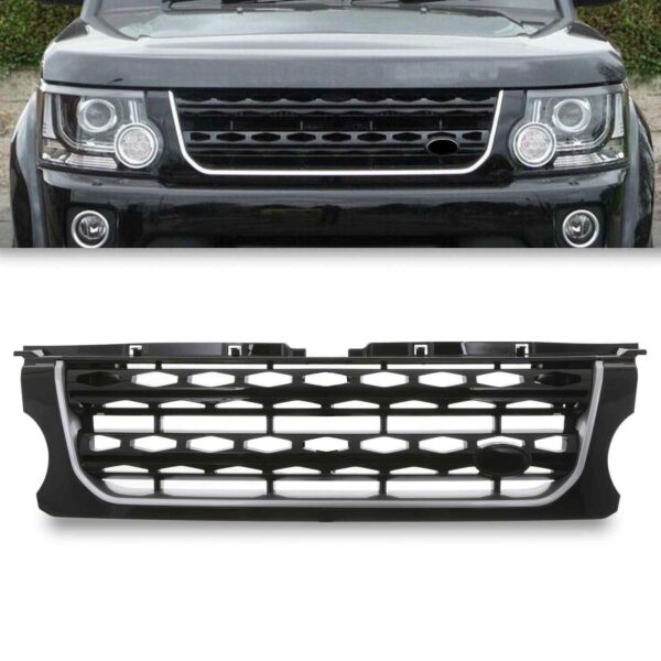 Black & Silver Grille To Fit Land Rover Discovery 4 Facelift 14-17 - Image 10