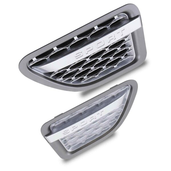 Grey & Silver Side Air Intake Vents To Fit Range Rover Sport L320 05-09 - Image 5