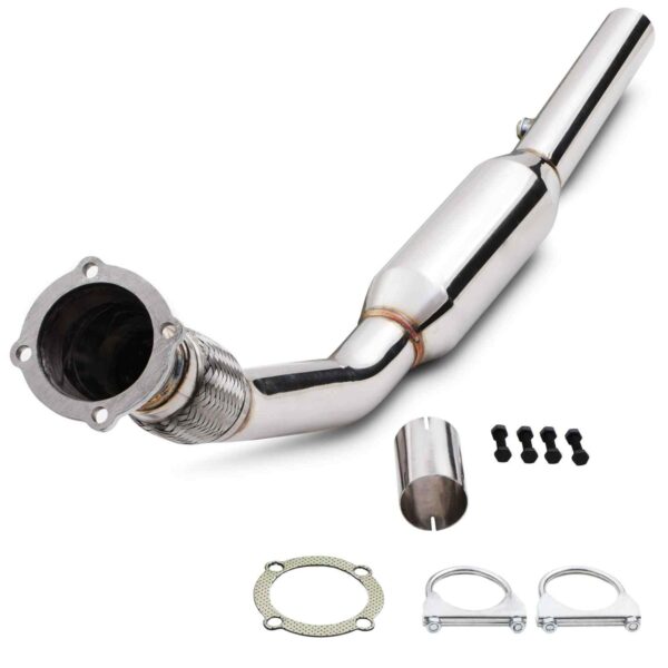 2.5" Exhaust Decat Downpipe - Audi A3 8L / TT 8N / Volkswagen Golf GTI MK4 1.8T 20v 00-04