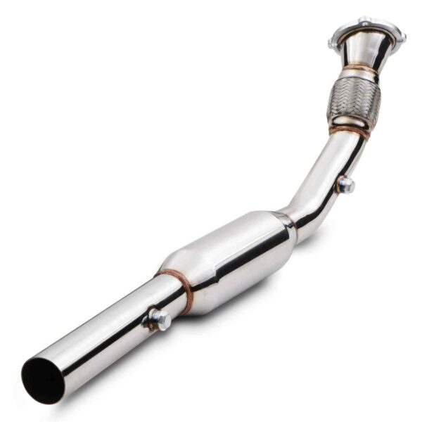 2.5" Exhaust Decat Downpipe - Audi A3 8L / TT 8N / Volkswagen Golf GTI MK4 1.8T 20v 00-04 - Image 2