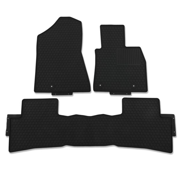 Hyundai Tucson TL 15-18 Black Rubber Floor Mats - Image 2