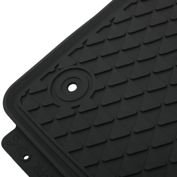 Volkswagen Amarok MK1 10-20 Black Rubber Floor Mats - Image 5