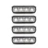Universal Emarked DIY 4 x 6" Chrome Grille Light Kit
