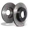 Front Drilled Grooved 239mm Brake Discs For Seat Ibiza 6K 93-02