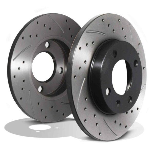 Front Drilled Grooved 239mm Brake Discs For Audi 80 B1 B2 1972+