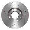 Front Drilled Grooved 239mm Brake Discs For Seat Ibiza 6K 93-02 - Image 3