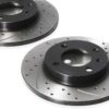 Front Drilled Grooved 239mm Brake Discs For Seat Ibiza 6K 93-02 - Image 2