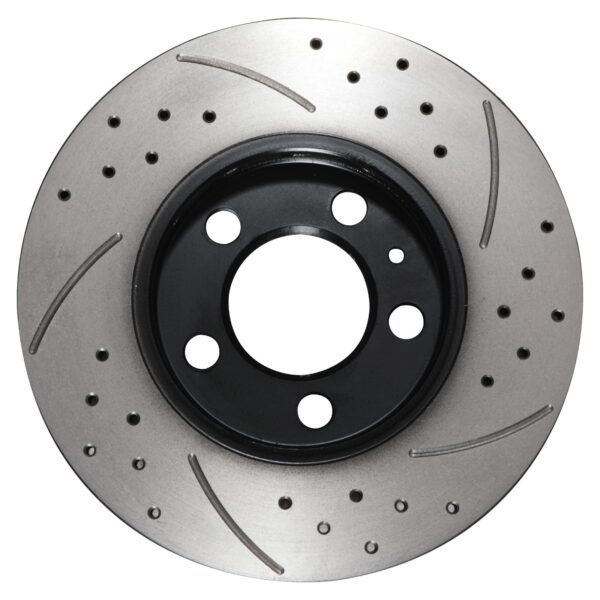 Front Drilled Grooved 256mm Brake Discs For Seat Ibiza Leon 1.2 1.4 1.6 TDI 08+ - Image 4