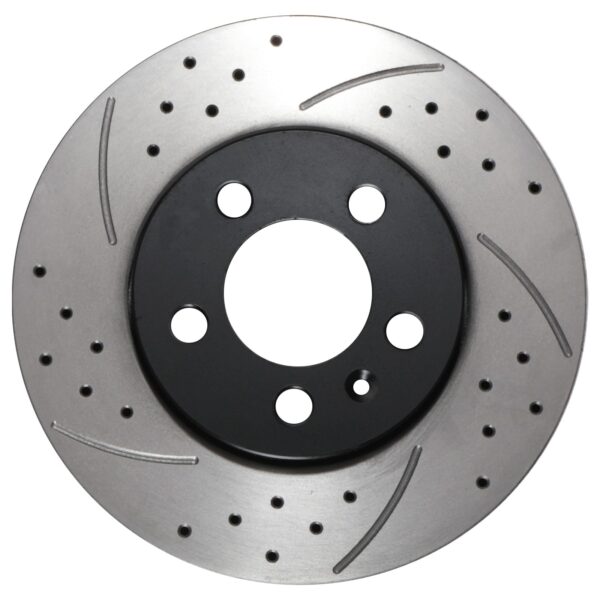 Front Drilled Grooved 256mm Brake Discs For Seat Ibiza Leon 1.2 1.4 1.6 TDI 08+ - Image 2