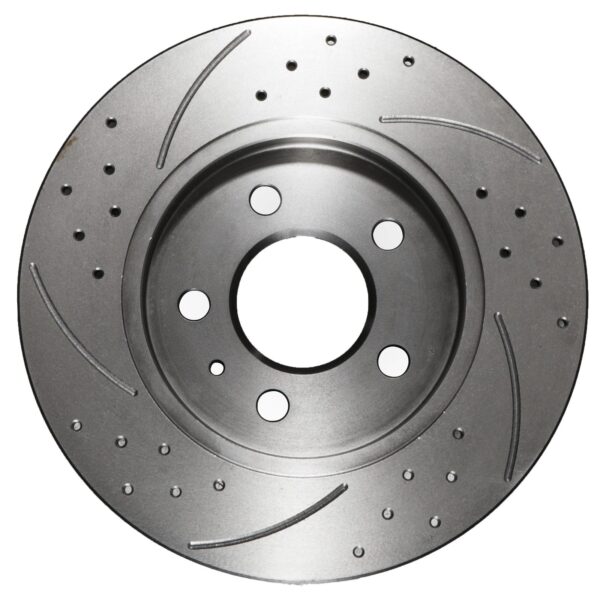 Rear Grooved Drilled Solid 288mm Brake Discs For Seat Exeo 2.0 TFSI St 2009+ - Image 3