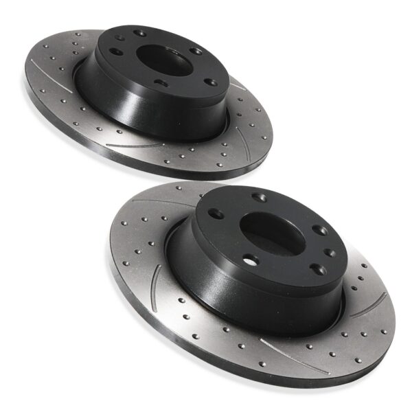 Rear Grooved Drilled 286mm Brake Discs For Audi Tt 8J Roadster 2.0TDI TFSI 1.8T - Image 8