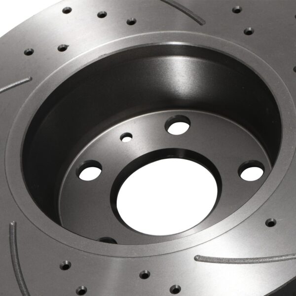 Rear Grooved Drilled 286mm Brake Discs For Audi Tt 8J Roadster 2.0TDI TFSI 1.8T - Image 4