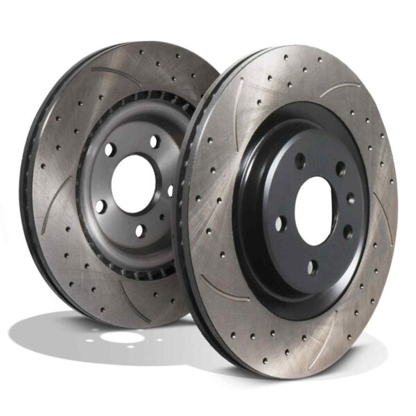 Rear Drilled Grooved 330mm Brake Discs For Audi A6 C7 & A7 4G8 12+