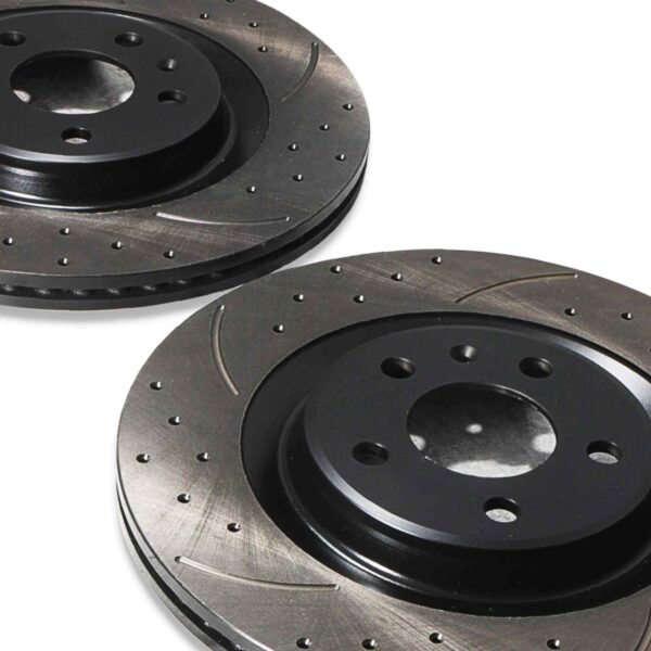 Rear Drilled Grooved 330mm Brake Discs For Audi A6 C7 & A7 4G8 12+ - Image 8