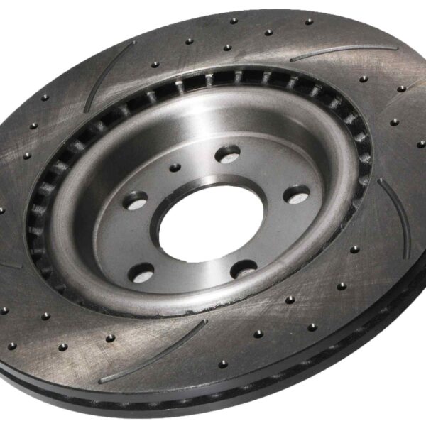 Rear Drilled Grooved 330mm Brake Discs For Audi A6 C7 & A7 4G8 12+ - Image 3