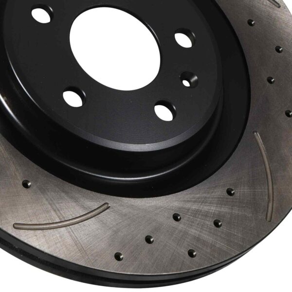 Rear Drilled Grooved 330mm Brake Discs For Audi A6 C7 & A7 4G8 12+ - Image 2