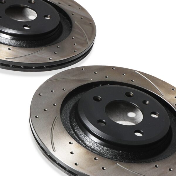 Rear Drilled Grooved 330mm Brake Discs For Audi S4 B8 S5 Q5 Quattro Avant 09-17 - Image 8