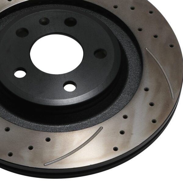 Rear Drilled Grooved 330mm Brake Discs For Audi S4 B8 S5 Q5 Quattro Avant 09-17 - Image 6