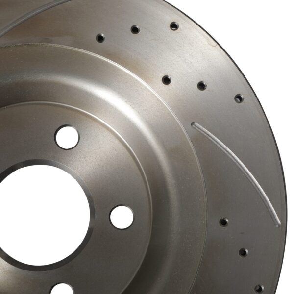 Rear Drilled Grooved 330mm Brake Discs For Audi S4 B8 S5 Q5 Quattro Avant 09-17 - Image 4