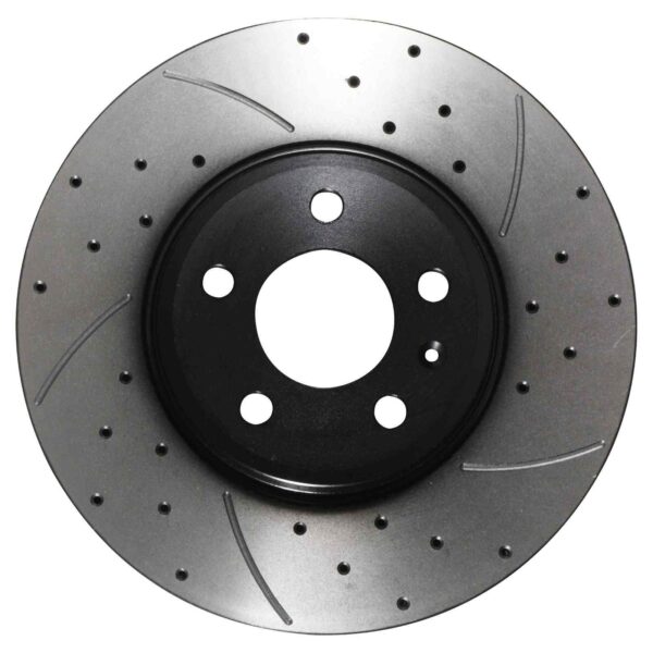 Front Drilled Grooved 314mm Brake Discs For Audi A4 B8 B9 & A5 8T 07+ - Image 3