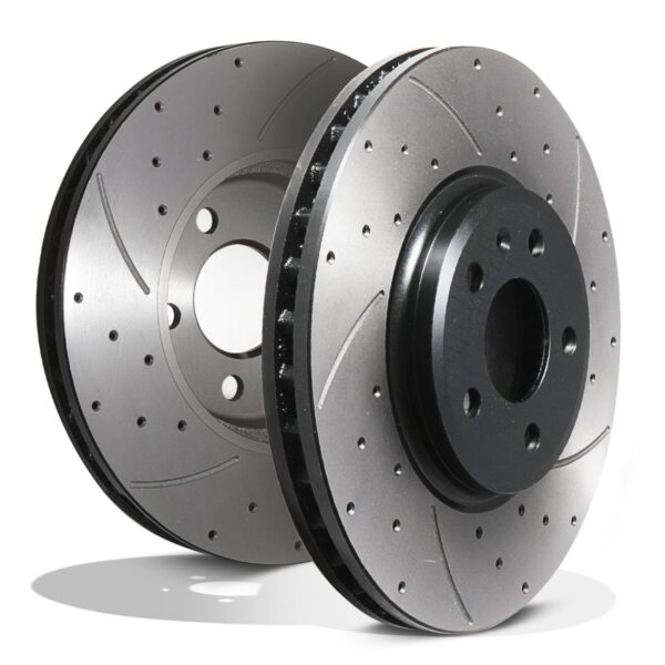 Front Drilled Grooved 320mm Brake Discs For Audi Q5 2.0 3.0 3.2 TDI TFSI Quattro