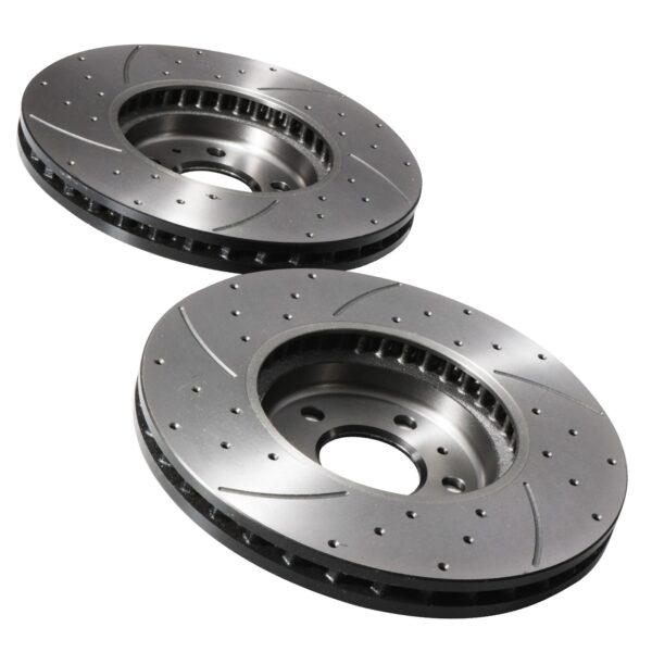 Front Drilled Grooved 320mm Brake Discs For Audi Q5 2.0 3.0 3.2 TDI TFSI Quattro - Image 7